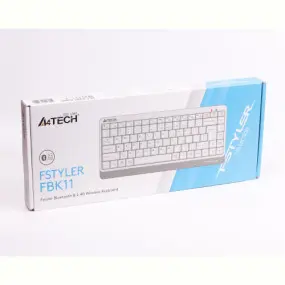 Клавиатура беспроводная A4Tech FBK11 White