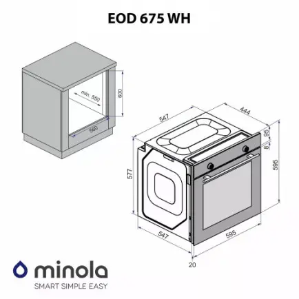 Духовой шкаф Minola EOD 675 WH