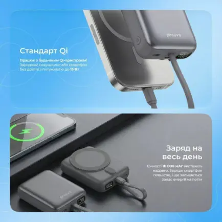 Универсальная мобильная батарея Proove Neutron 22.5W 10000mAh Silver/White (PBNE22022206)