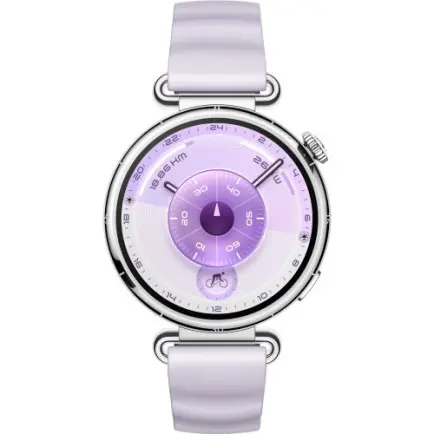 Смарт-часы Huawei Watch GT 6 41mm Steel with Purple Fluoroelastomer Strap (55020FTM)