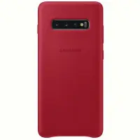 Чехол-накладка Samsung Leather Cover для Samsung Galaxy S10+ SM-G975 Red (EF-VG9..