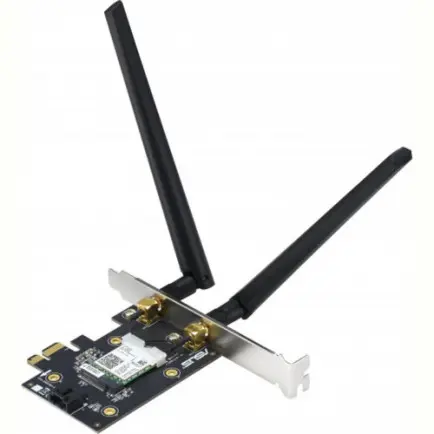 Беспроводной адаптер Asus PCE-AX1800 (WiFi6, AX1800, Bluetooth 5.2, WPA3, антенны: 2)