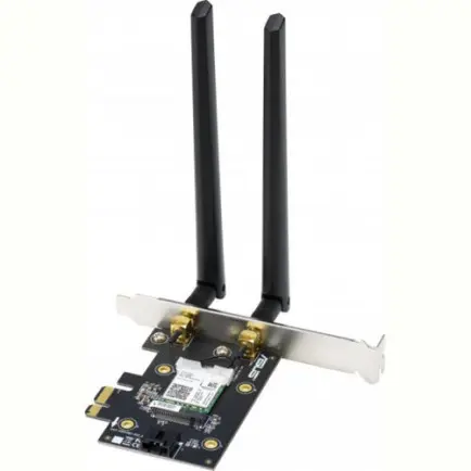 Беспроводной адаптер Asus PCE-AX1800 (WiFi6, AX1800, Bluetooth 5.2, WPA3, антенны: 2)