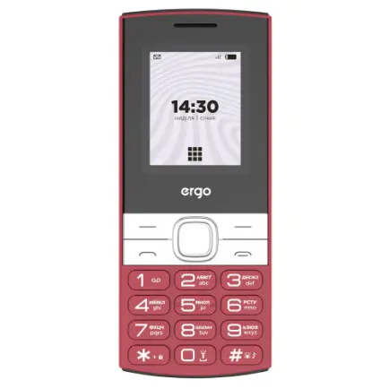 Мобiльний телефон Ergo B185 Dual Sim Red