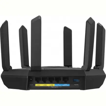 Беспроводной маршрутизатор Asus RT-AXE7800 (AXE7800, WiFi 6E, 1x2.5GE WAN/LAN, 1xGE WAN/LAN, 3xGE LAN, 1xUSB 3.2)