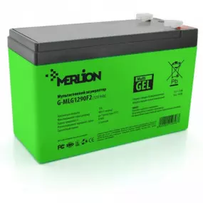 Акумуляторна батарея Merlion 12V 9AH Green (G-MLG1290F2/12648)