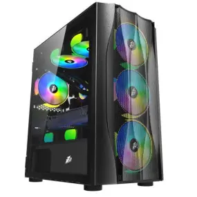 Корпус 1stPlayer X3-M-4F1 Black без БП