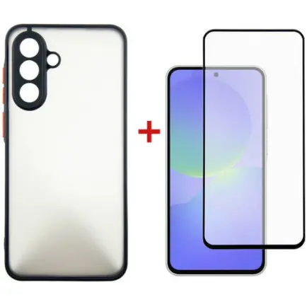 Чeхол-накладка Dengos для Samsung Galaxy A36 SM-A366 Black Full Glue (DG-KM-145)