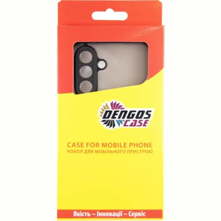 Чeхол-накладка Dengos для Samsung Galaxy A36 SM-A366 Black Full Glue (DG-KM-145)