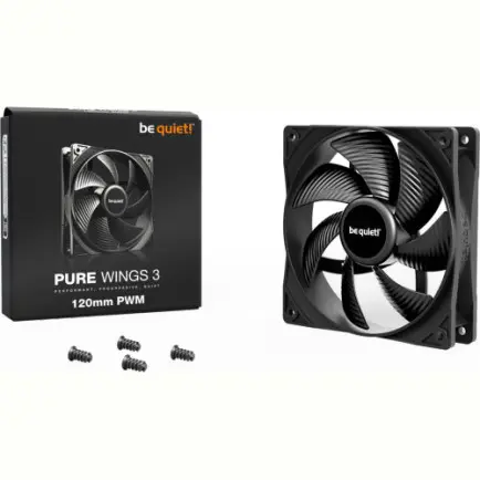 Вентилятор be quiet! Pure Wings 3 120mm PWM Black (BL105)
