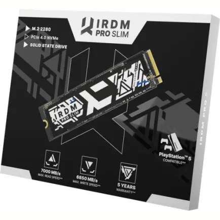 Накопичувач SSD 2TB Goodram IRDM Pro Slim M.2 2280 PCIe 4.0 x4 3D TLC (IRP-SSDPR-P44S-2K0-80)