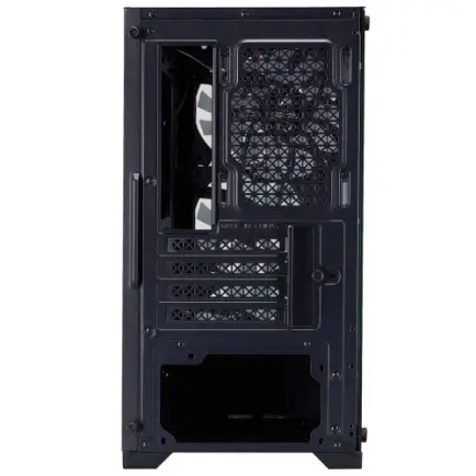 Корпус 1stPlayer X2-M-BK-4F7 Black без БП
