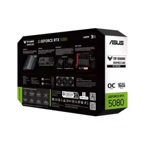 Видеокарта GF RTX 5080 16GB GDDR7 TUF Gaming BTF OC Asus (TUF-RTX5080-O16G-BTF-GAMING)