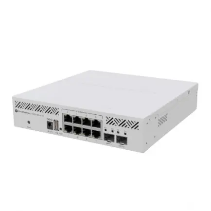 Коммутатор MikroTik CRS310-8G+2S+IN (8x2,5GE LAN, 2xSFP+, L3, настольный)