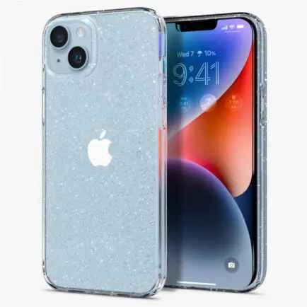 Чeхол-накладка Spigen Liquid Crystal Glitter для Apple iPhone 14 Crystal Quartz (ACS05034)