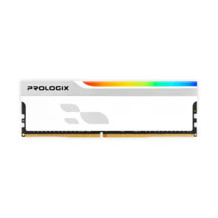Модуль пам`ятi DDR4 8GB/3600 Prologix Onyx White RGB (PRO8GB3600YWR4)