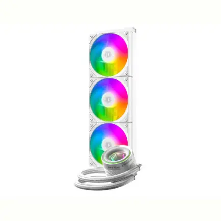 Система водяного охлаждения ID-Cooling FX360 INF White, Intel: 1851/1700/1200/1151/1150/1155/1156, AMD: АМ5/АМ4, 396х120х27 мм, 3-pin ARGB/4-pin PWM