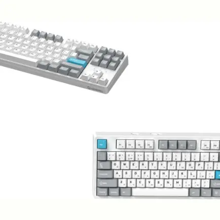 Клавіатура бездротова GamePro Asgard Ragnar Keychron Super Red Switch White (MK285WH)